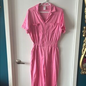 💕 Smash + Tess Pink Zip-Front Jumpsuit | Barbiecore Valentine’s Vibes | XS 💕